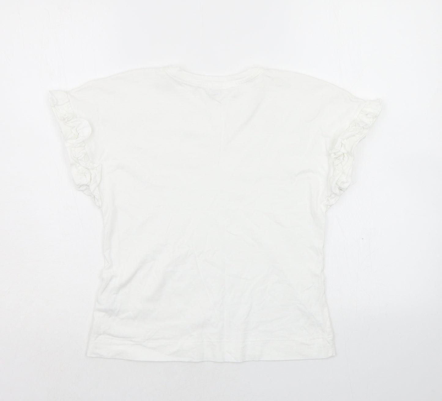 River Island Girls White   Basic T-Shirt Size 9-10 Years