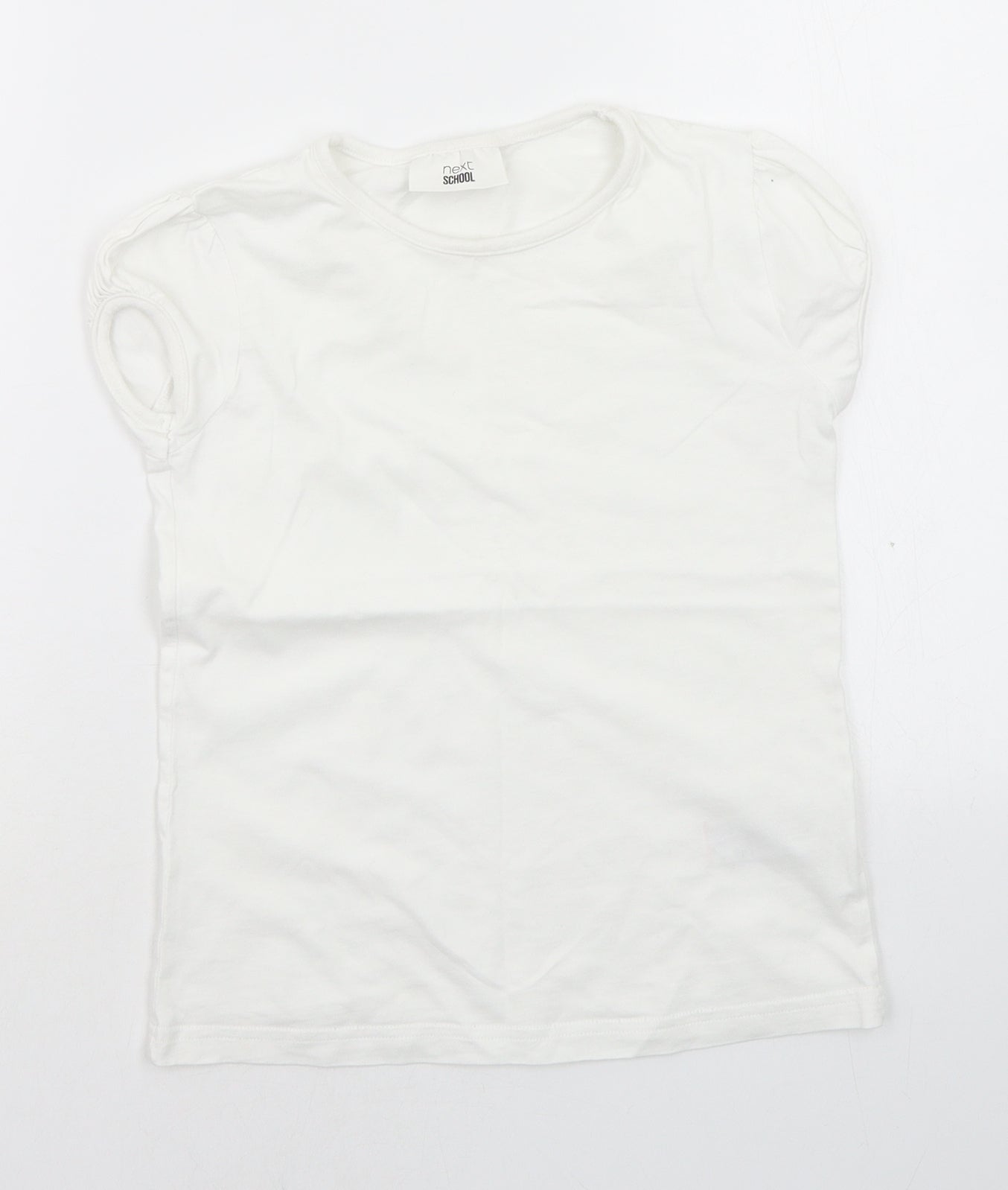 NEXT Girls White   Basic T-Shirt Size 9 Years