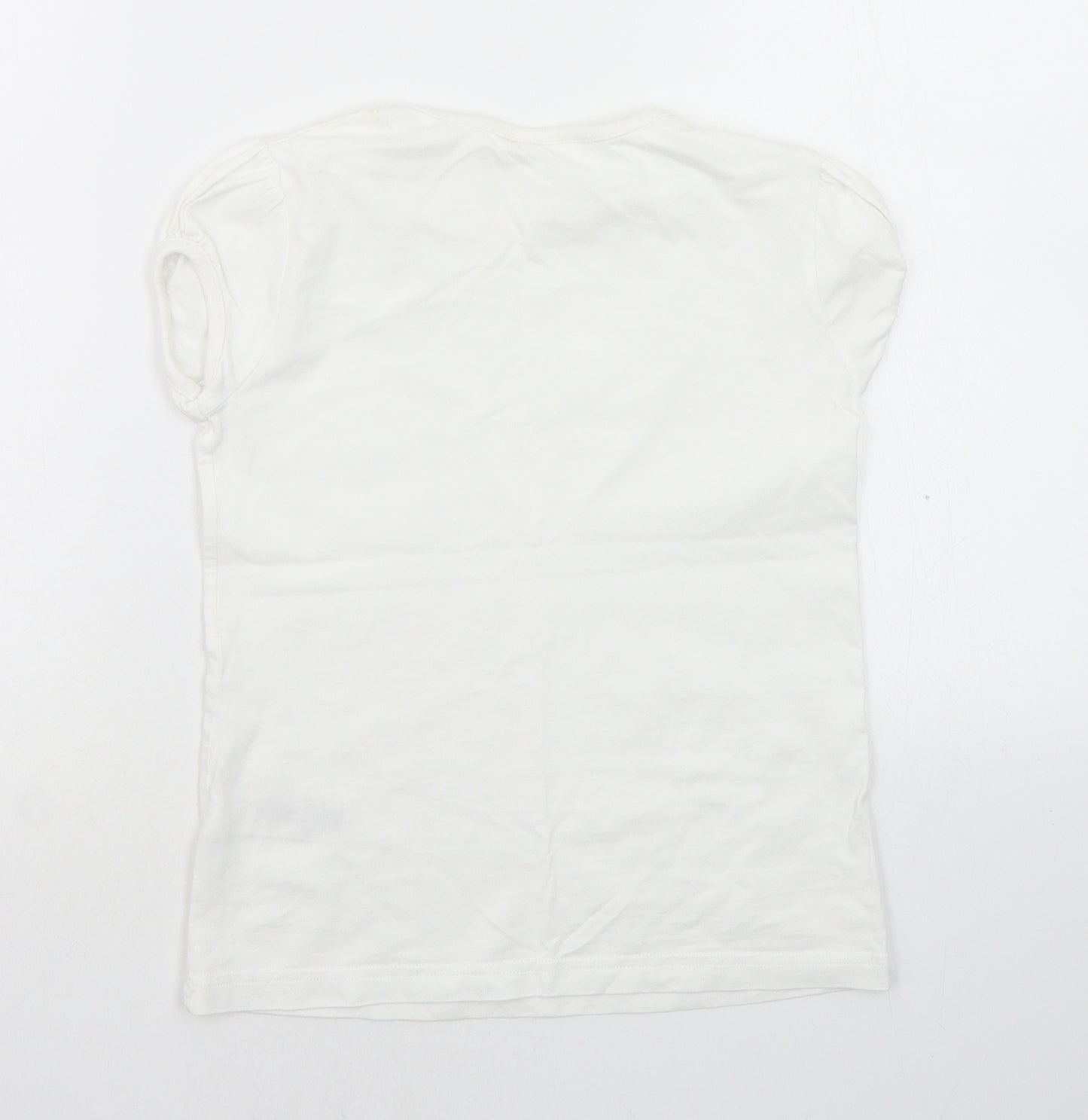 NEXT Girls White   Basic T-Shirt Size 9 Years