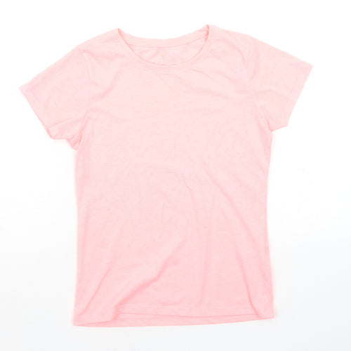 Miss e Vie Girls Pink   Basic T-Shirt Size 11-12 Years