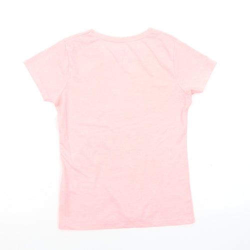 Miss e Vie Girls Pink   Basic T-Shirt Size 11-12 Years