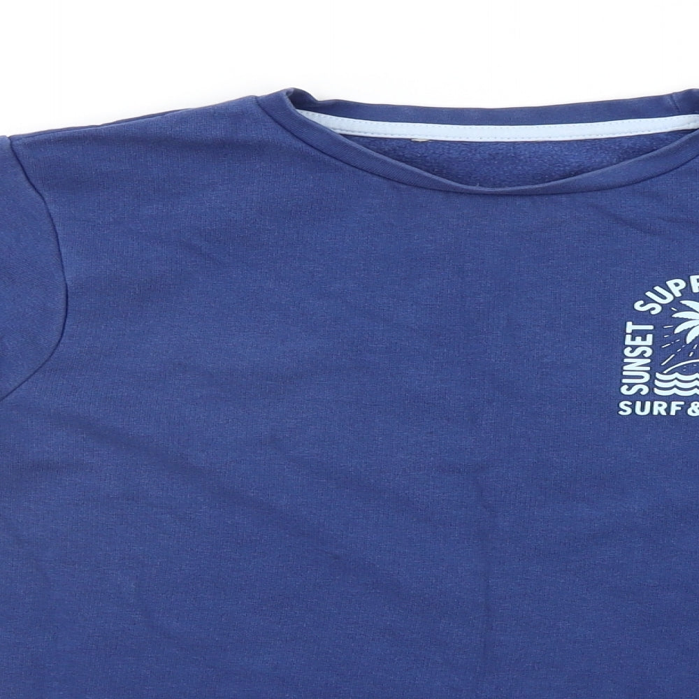 George Boys Blue   Pullover Sweatshirt Size 10-11 Years