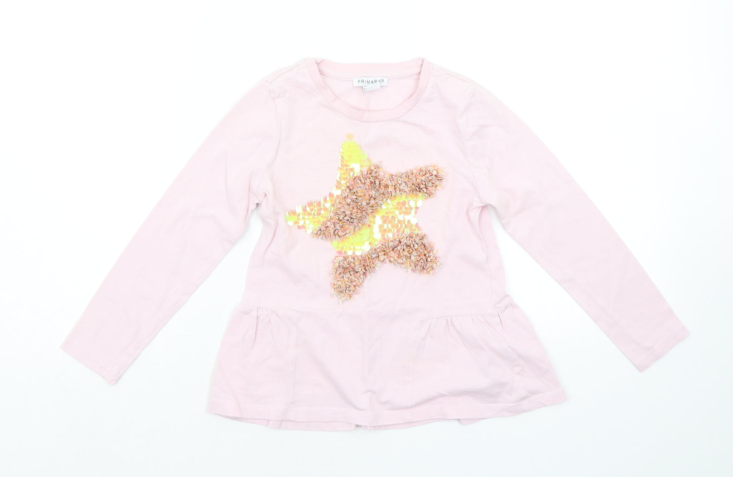 Primark Girls Pink   Basic T-Shirt Size 3-4 Years