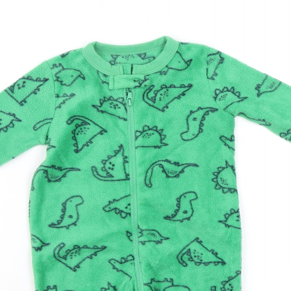 Primark Baby Green Ikat  Babygrow One-Piece Size 6-9 Months