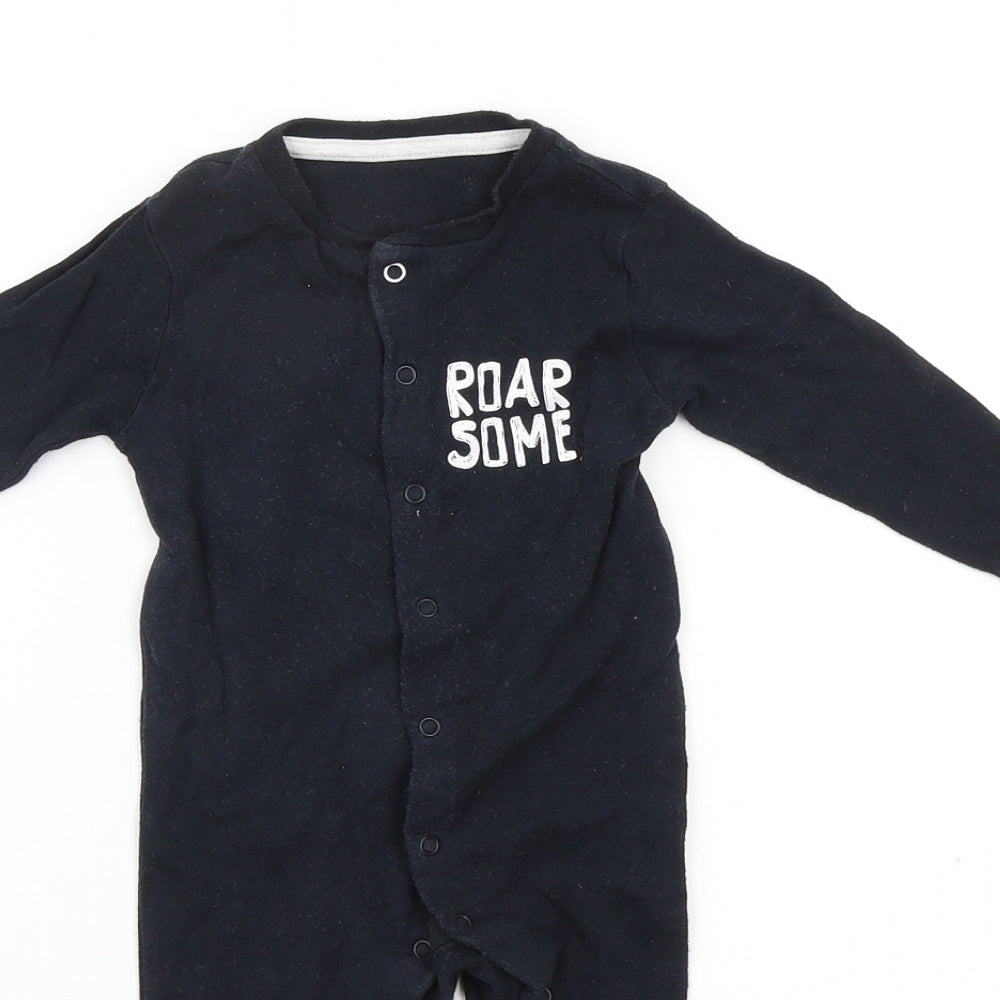 Primark Baby Black   Babygrow One-Piece Size 6-9 Months