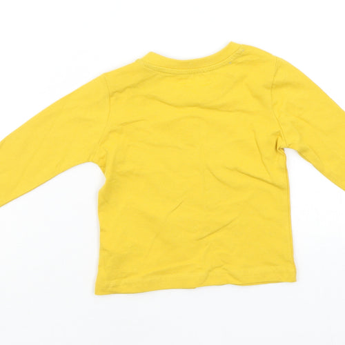 Primark Boys Yellow   Basic T-Shirt Size 6-9 Months