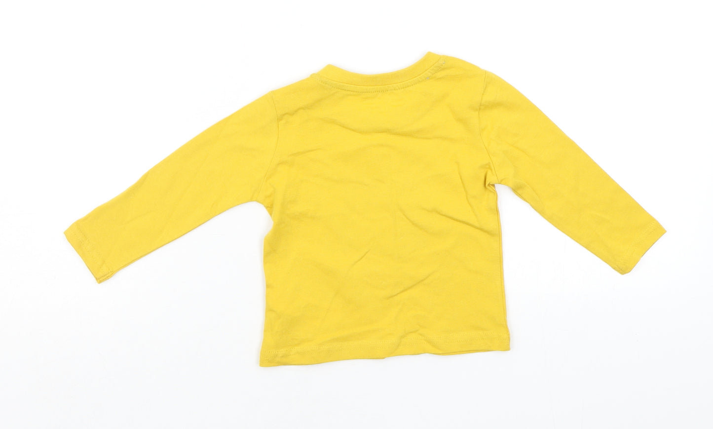 Primark Boys Yellow   Basic T-Shirt Size 6-9 Months