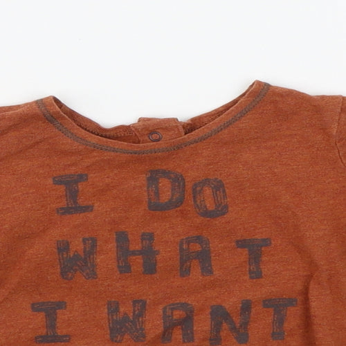 NEXT Baby Brown   Basic T-Shirt Size 6-9 Months