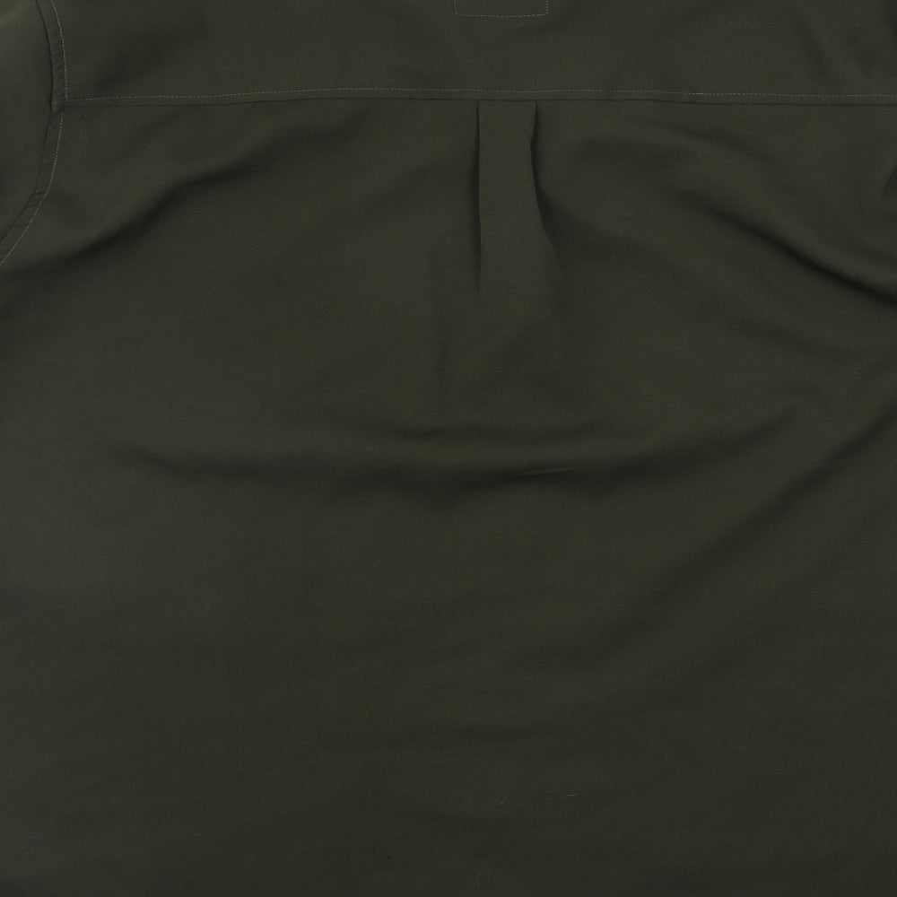 Boohoo Mens Green    Button-Up Size L
