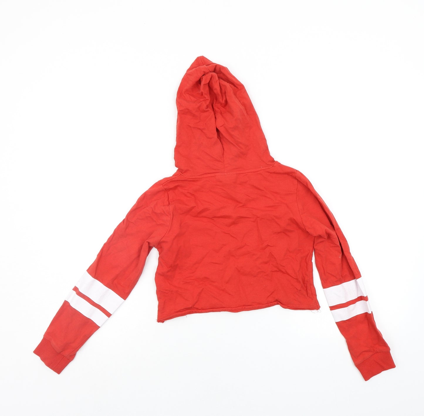 Destination Girls Red   Henley Hoodie Size 9-10 Years