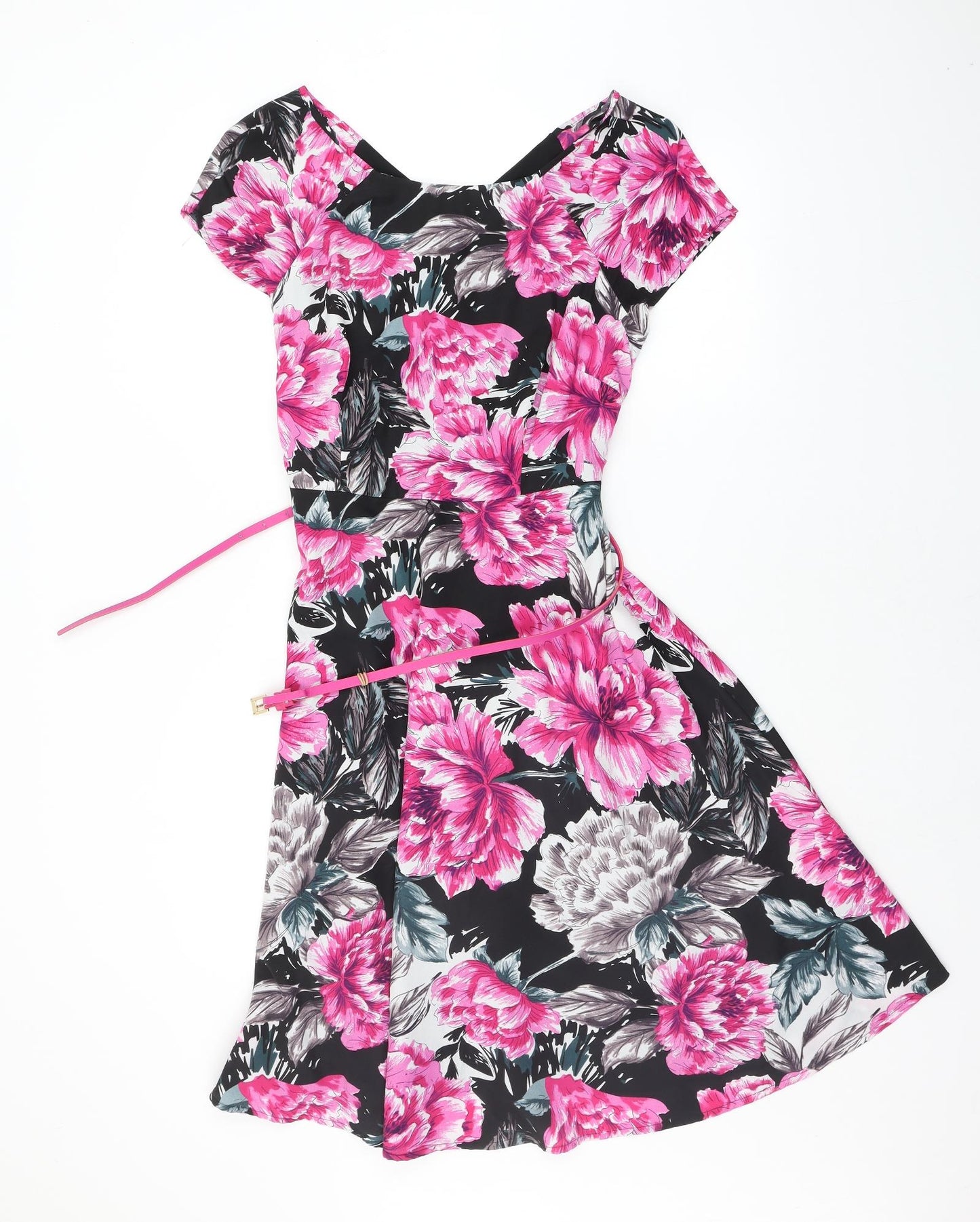 M&Co Womens Multicoloured Floral  Maxi  Size 12