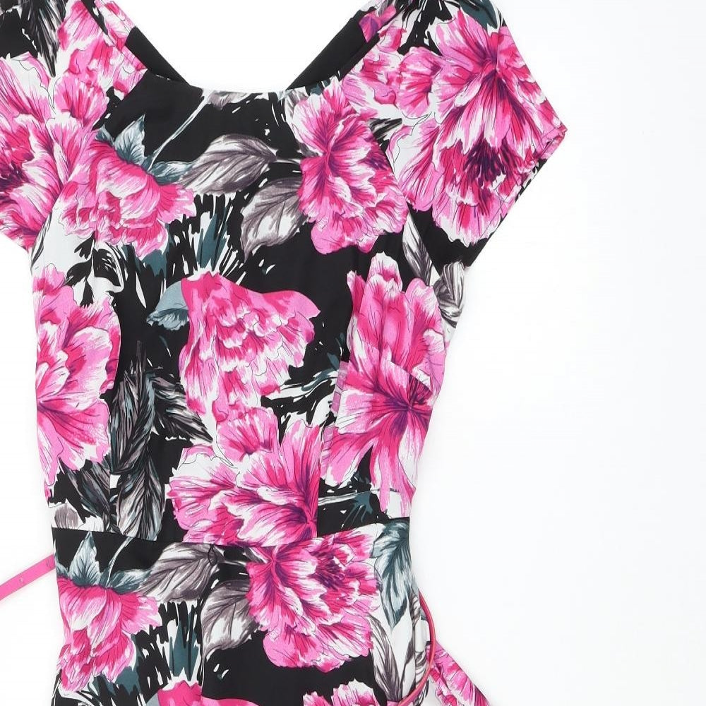 M&Co Womens Multicoloured Floral  Maxi  Size 12