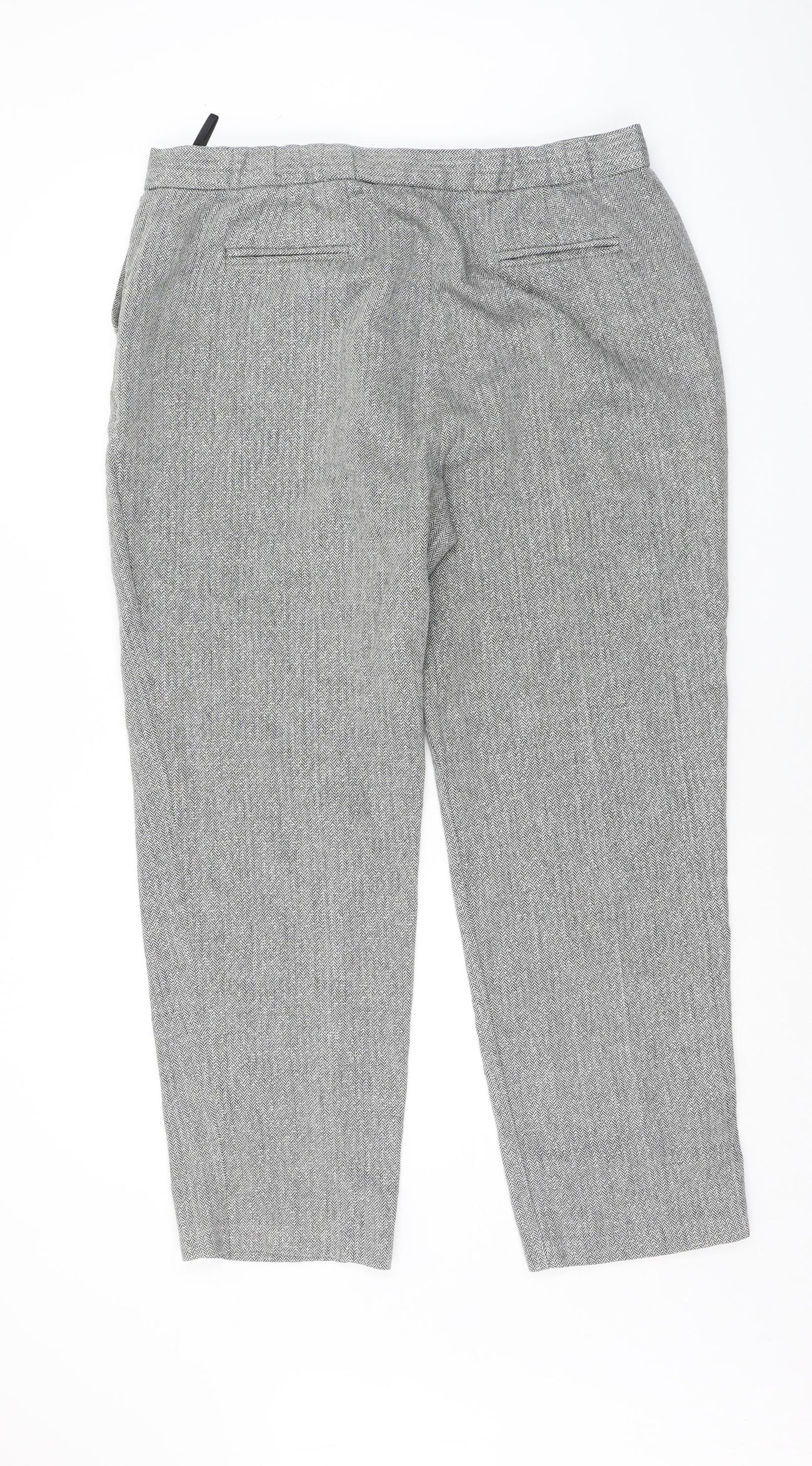 Marks and Spencer Womens Grey   Trousers  Size 16 L27 in
