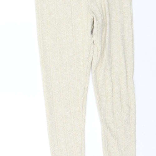 Edge Street Womens Beige Solid  Capri Lounge Pants Size M
