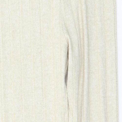 Edge Street Womens Beige Solid  Capri Lounge Pants Size M