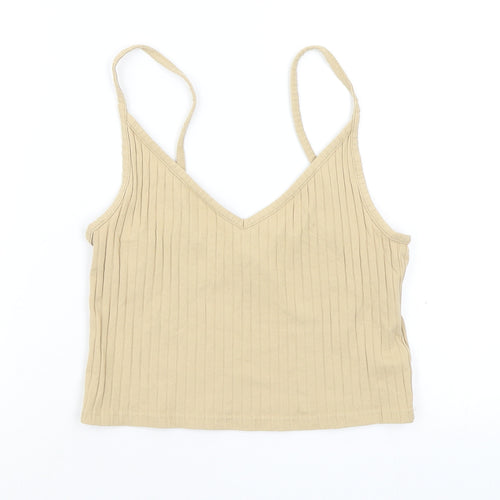H&M Womens Beige   Basic Tank Size S