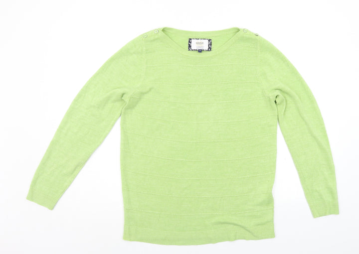 Debenhams Womens Green   Pullover Jumper Size 14