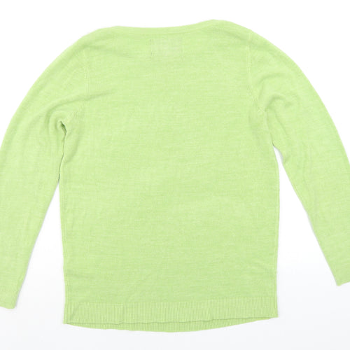 Debenhams Womens Green   Pullover Jumper Size 14