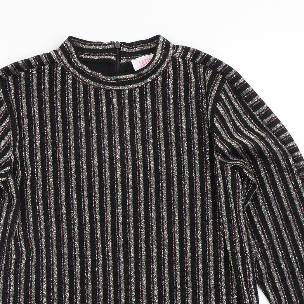 savida Womens Multicoloured Striped  Pullover Jumper Size S