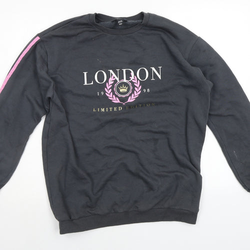 New Look Girls Grey   Pullover Sweatshirt Size 14-15 Years