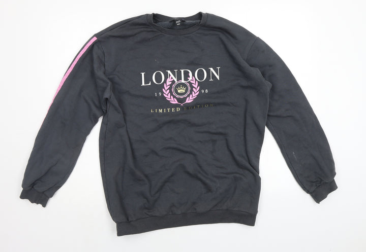 New Look Girls Grey   Pullover Sweatshirt Size 14-15 Years