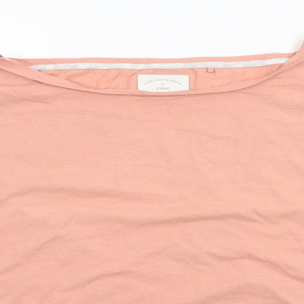 NEXT Womens Pink Solid  Top Pyjama Top Size M
