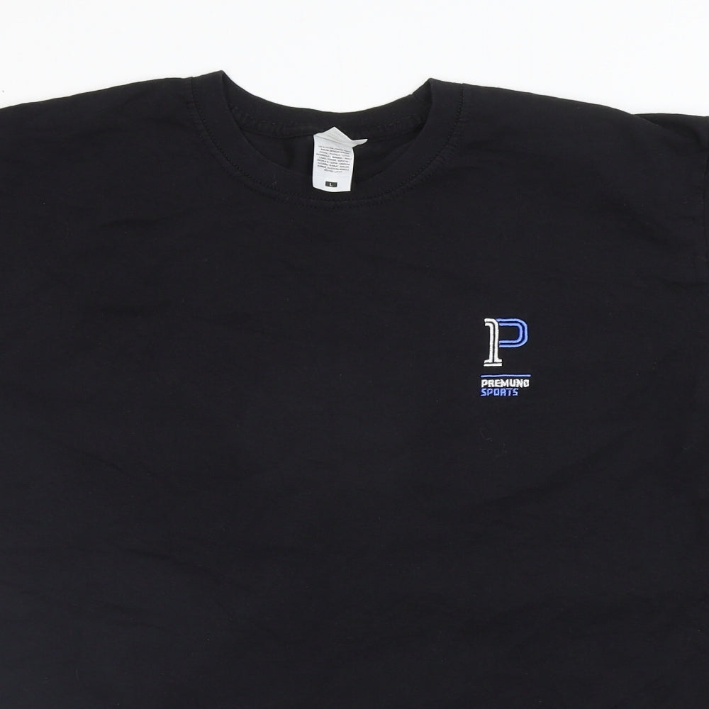 Fruit of the Loom Mens Black    T-Shirt Size L