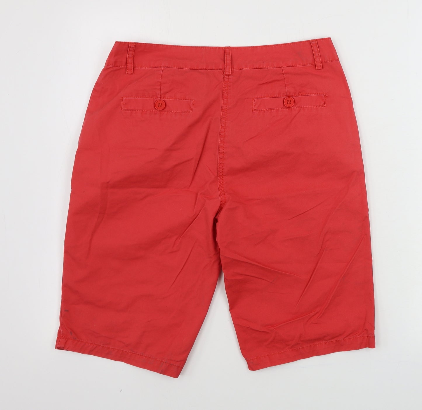 via 28 Mens Red   Chino Shorts Size 28 in
