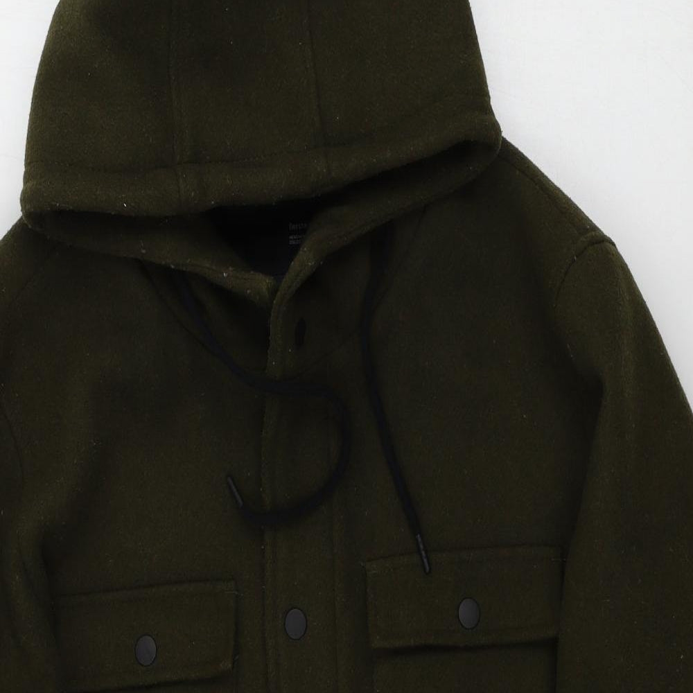 Bershka Mens Green   Jacket Coat Size L