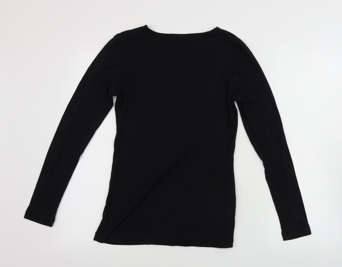 Papaya  Womens Black   Basic T-Shirt Size 12
