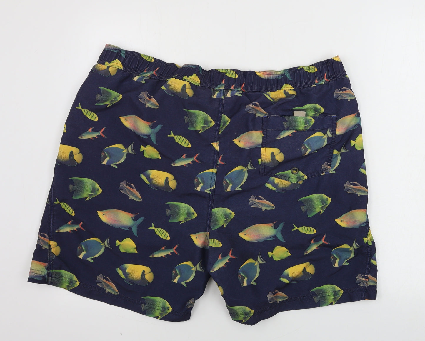MANTARAY     Mens Blue Animal Print  Bermuda Shorts Size XL