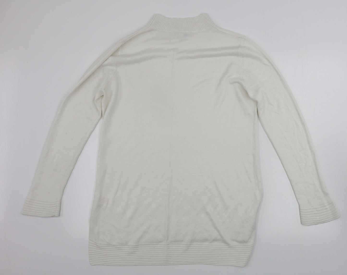 Peacocks  Womens White   Pullover Jumper Size 14