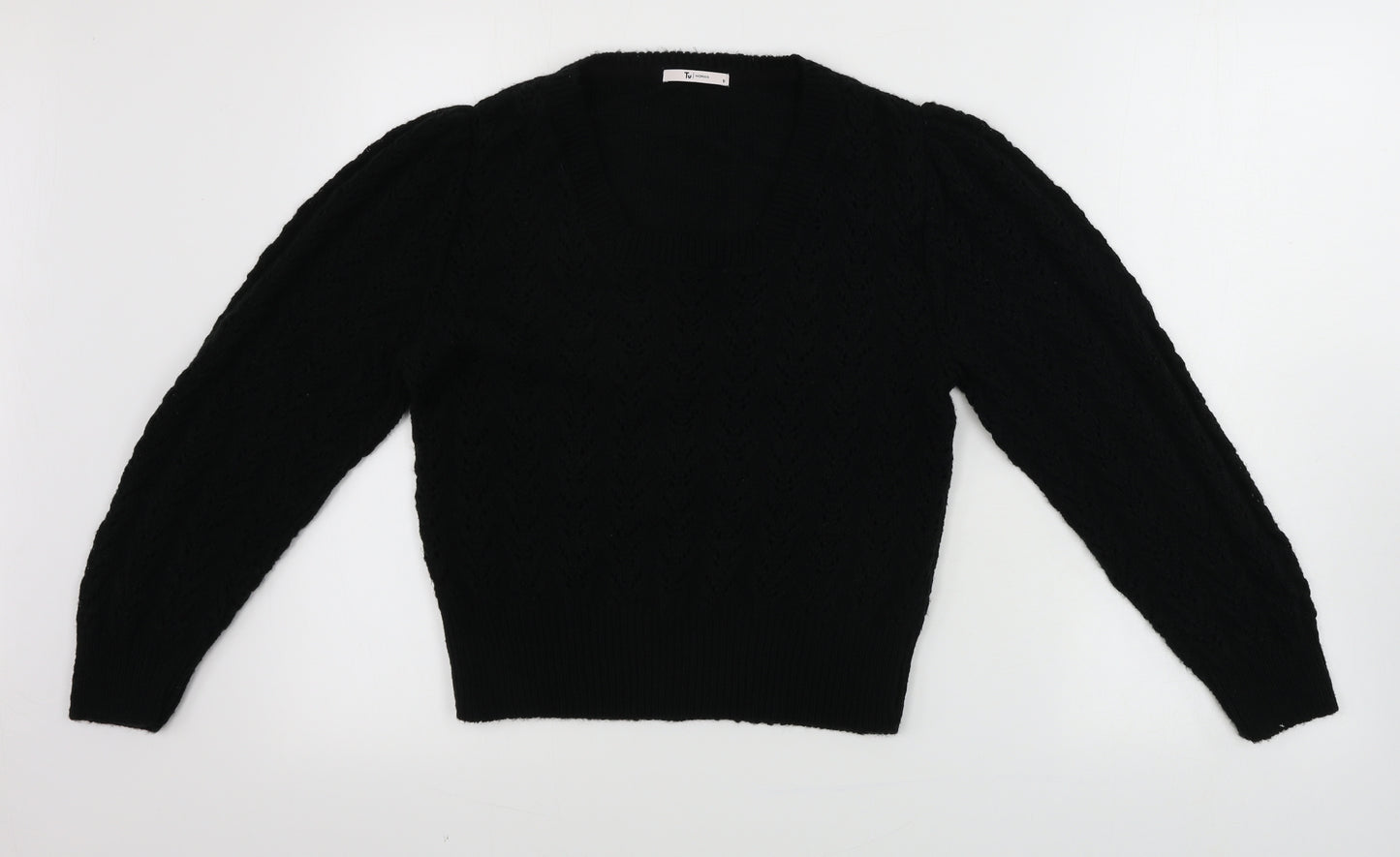 TU Womens Black   Pullover Jumper Size 10