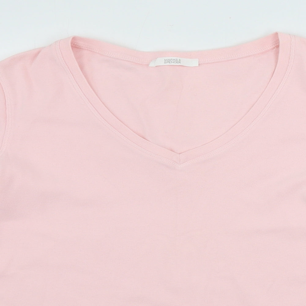 Marks and Spencer  Womens Pink   Basic T-Shirt Size 16