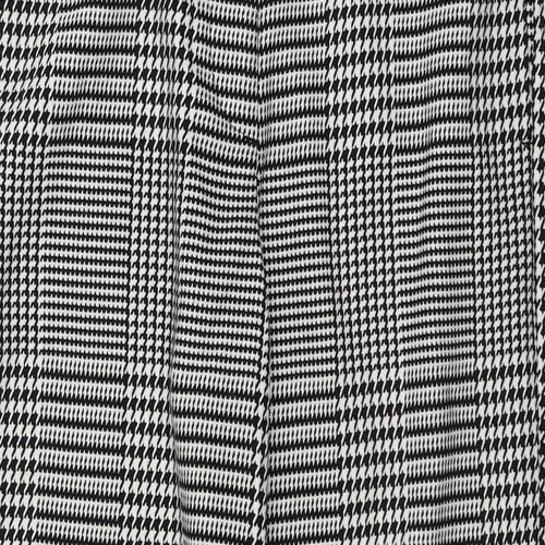 Marks and Spencer  Womens White Check  Trousers  Size 8 L24 in
