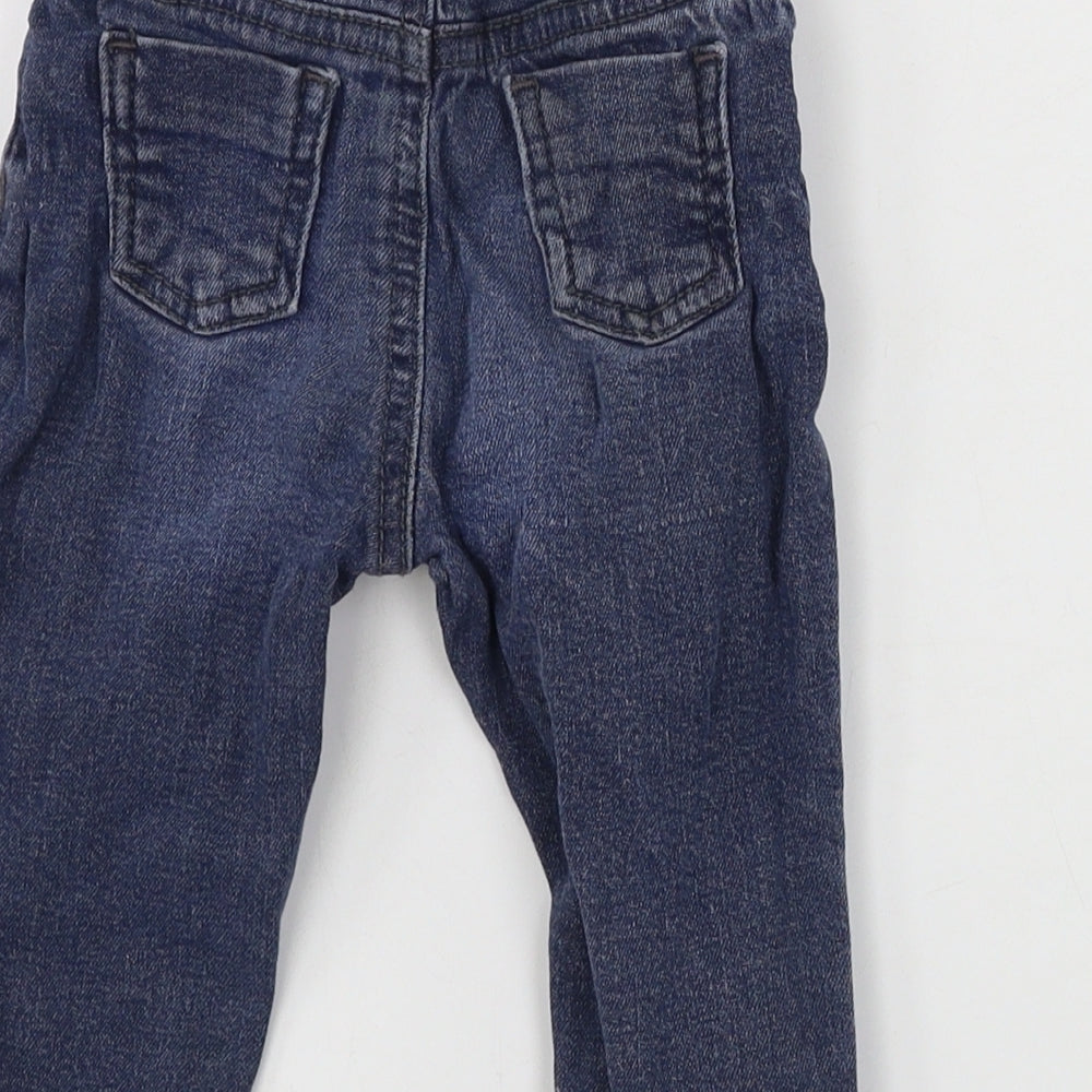 River Island  Boys Blue   Cargo Trousers Size 9-12 Months