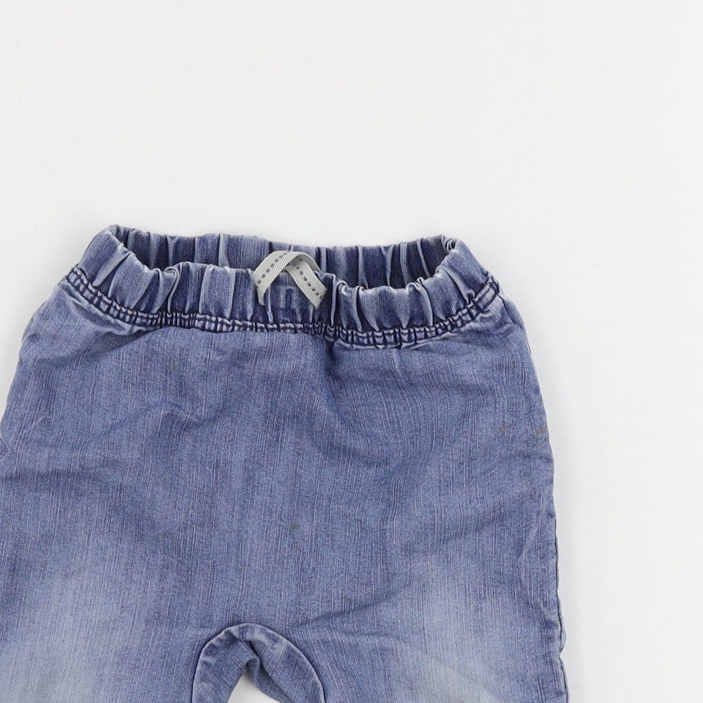 TU Girls Blue   Cargo Trousers Size 9-12 Months