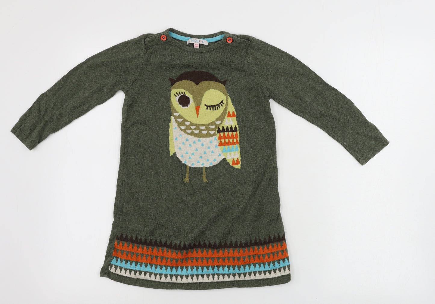 Marks and Spencer  Girls Green   A-Line  Size 4-5 Years