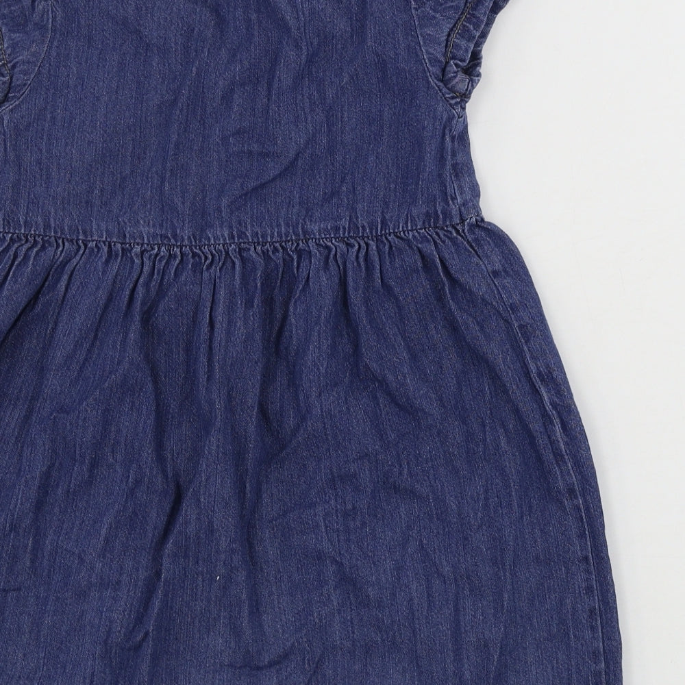 LILY&DAN   Girls Blue   A-Line  Size 3-4 Years