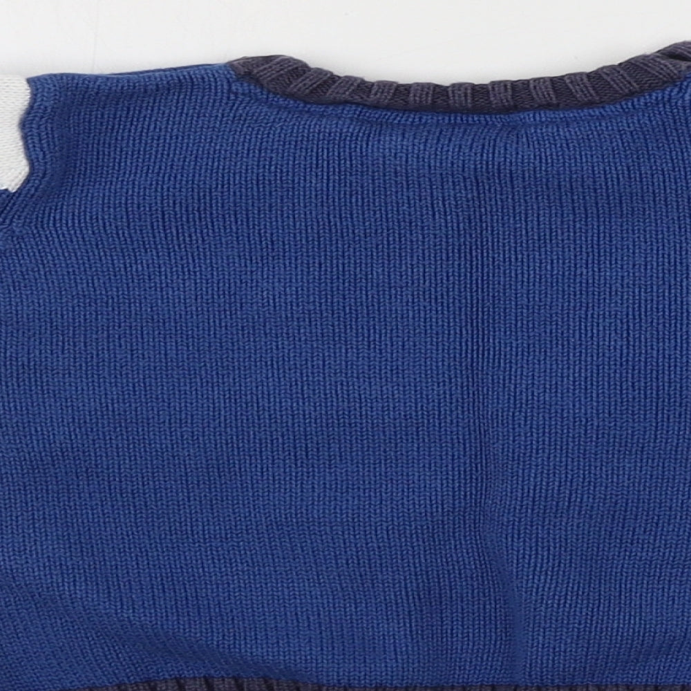 Frugi Boys Blue   Pullover Jumper Size 3-6 Months