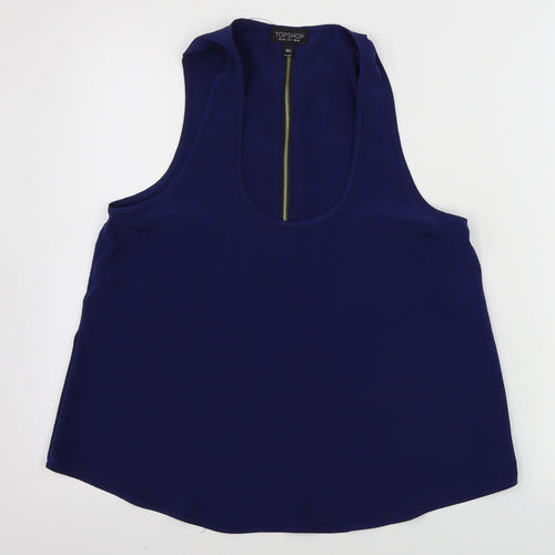 Topshop  Womens Blue   Basic Tank Size 10