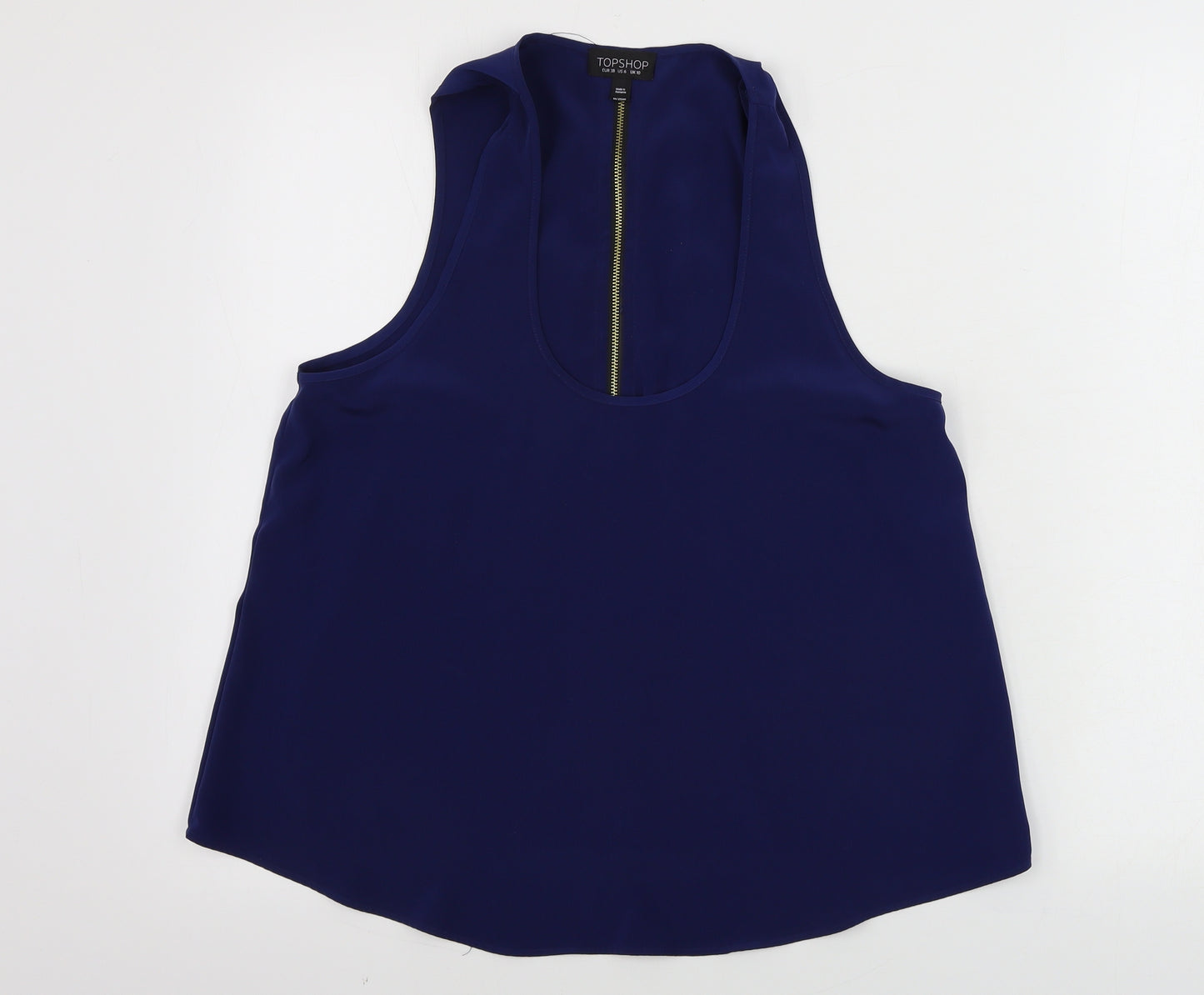 Topshop  Womens Blue   Basic Tank Size 10