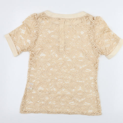 Vesper  Womens Pink   Basic T-Shirt Size 8