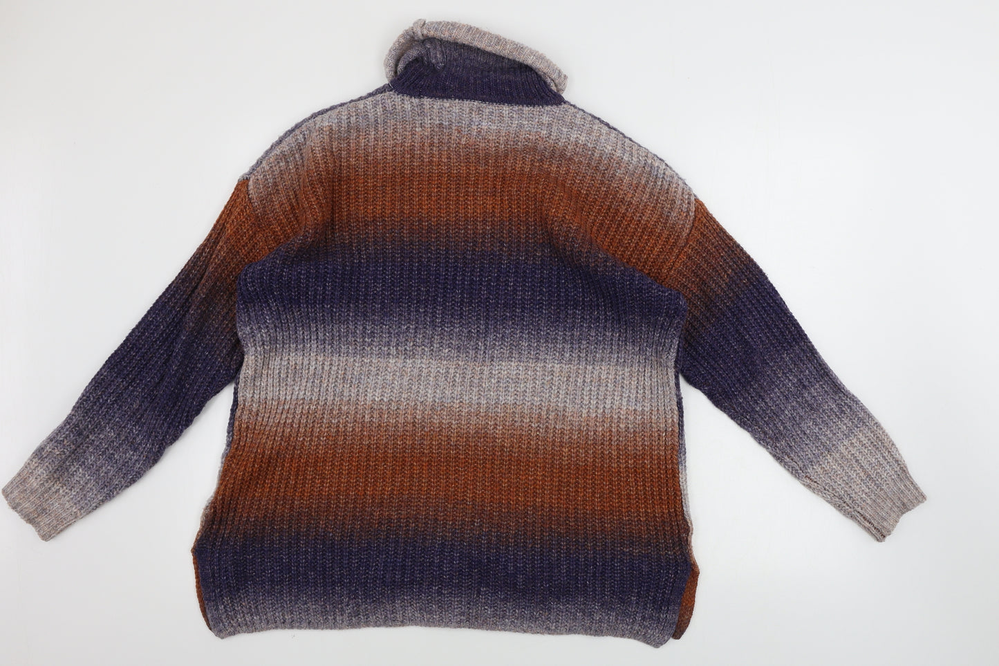 Pep&co       Womens Black Striped  Pullover Jumper Size M