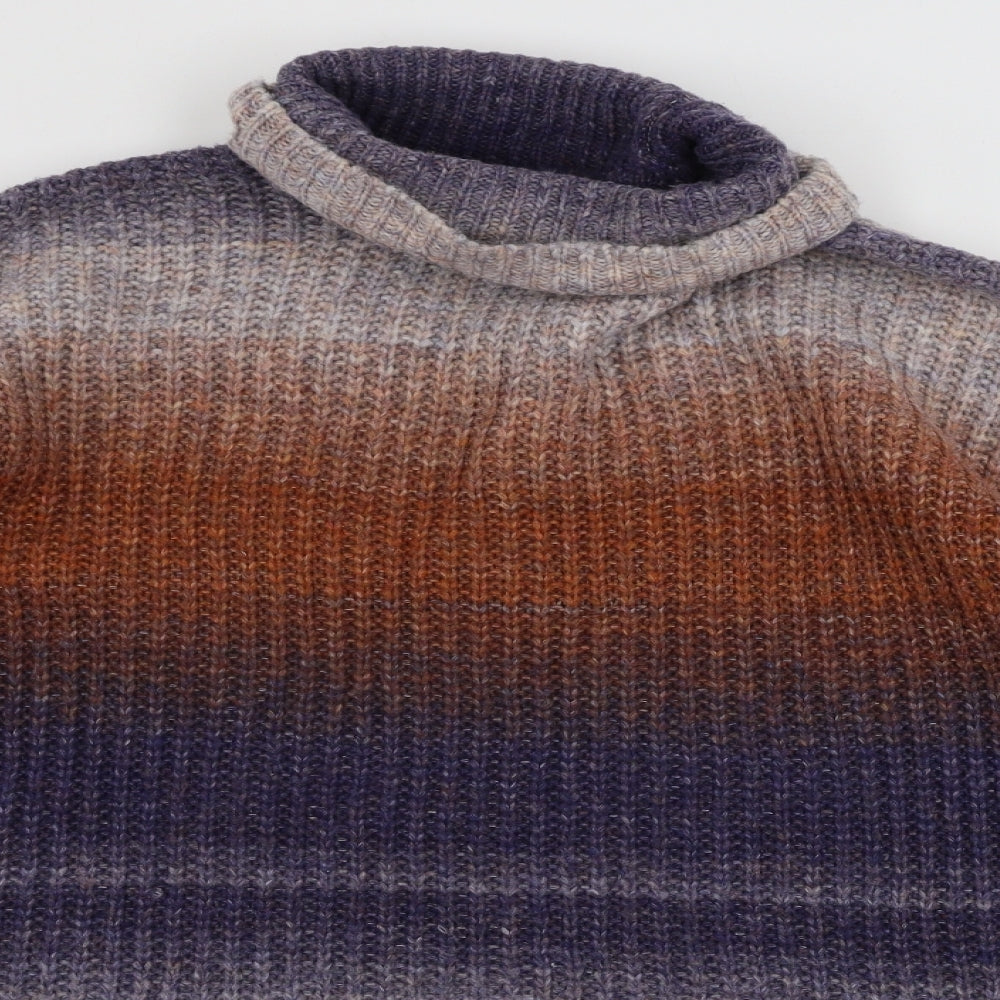 Pep&co       Womens Black Striped  Pullover Jumper Size M