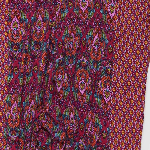 TU Womens Pink Floral  Trousers  Size 18 L27 in