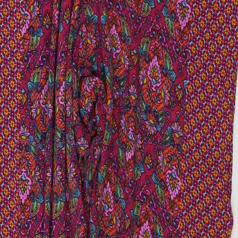 TU Womens Pink Floral  Trousers  Size 18 L27 in