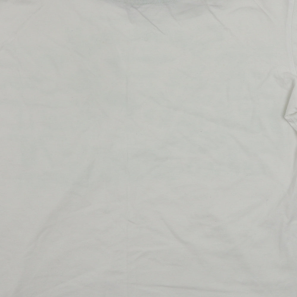 Forever Yours  Womens White   Basic T-Shirt Size L