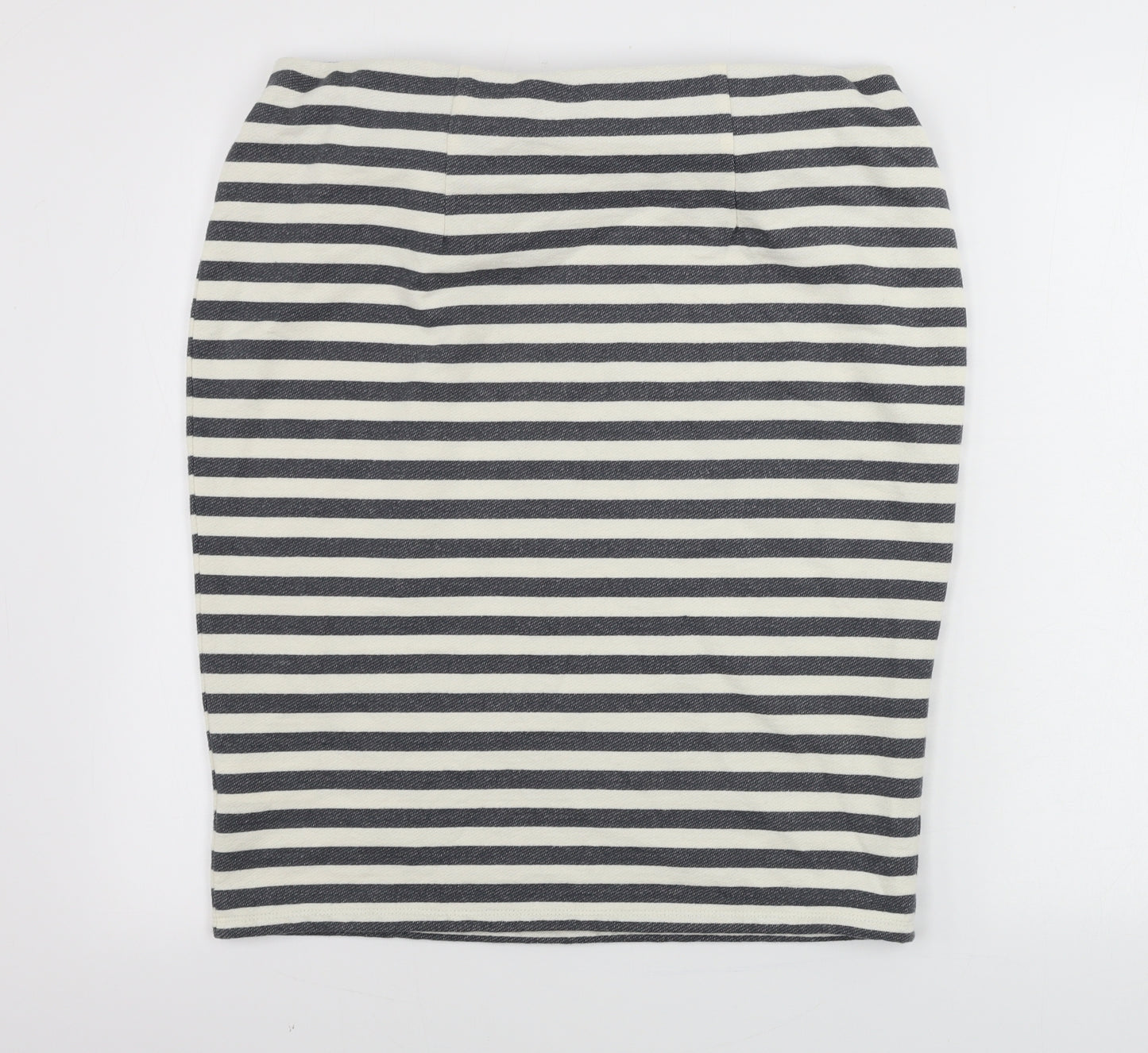Marks and Spencer  Womens White Striped  Bandage Skirt Size 16