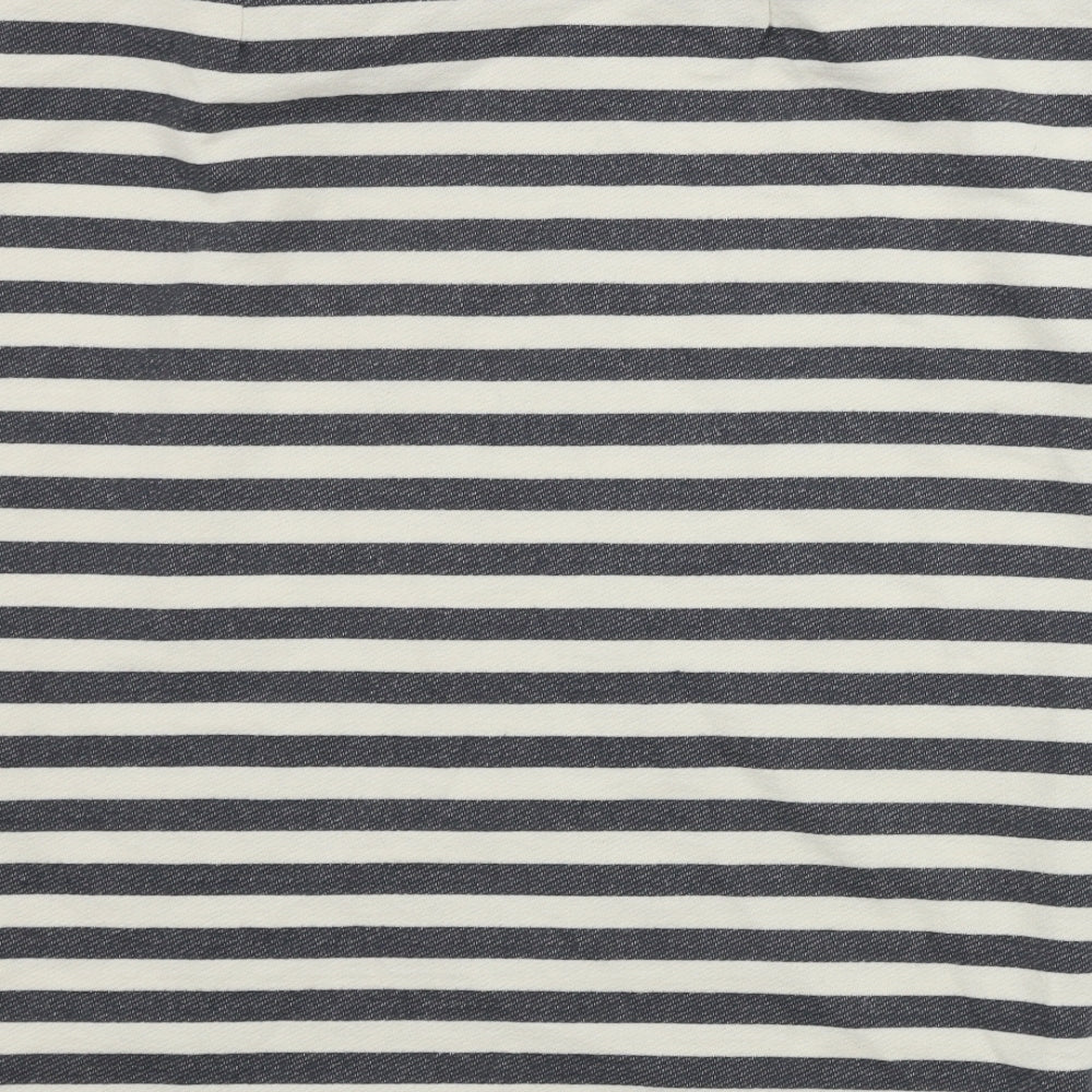 Marks and Spencer  Womens White Striped  Bandage Skirt Size 16
